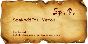 Szakmáry Veron névjegykártya